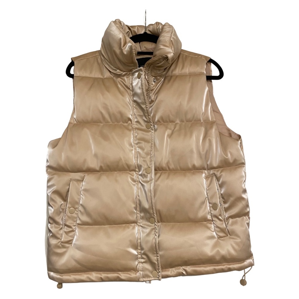 Forever 21 Champagne Puffer Vest